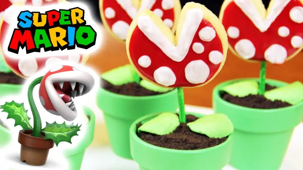 Cookie Pops da Piranha Plant (planta carnívora) do Super Mario Bros