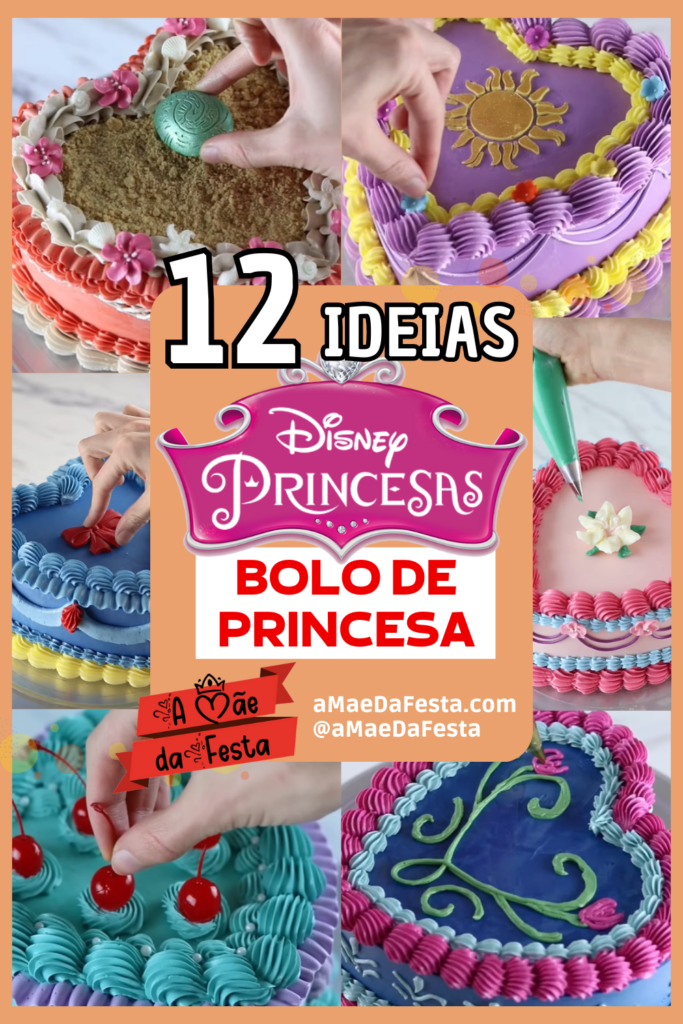 12 ideias de bolo das princesas da Disney pinterest | A Mãe da Festa