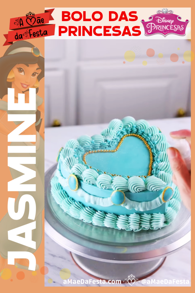 Bolo Jasmine de Aladdin - bolo das princesas da DIsney | A Mãe da Festa